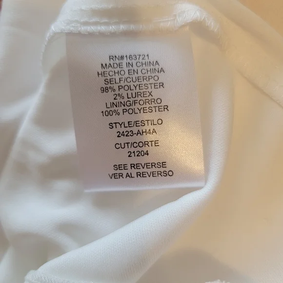 City Triangles White Floral Y2K Dress Sz L NWT - Picture 9 of 9